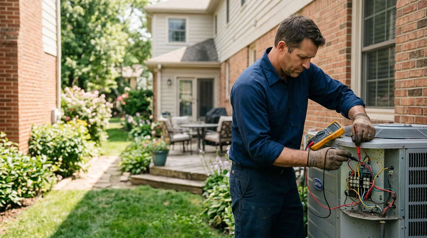 HVAC technician working near Hartwick, NY